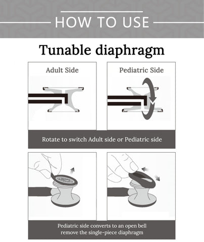 Image of Professional Heart Lung Cardiology Stethoscope Medical Dual Head Doctor Stethoscope Doctor Medical Medical Equipment Device