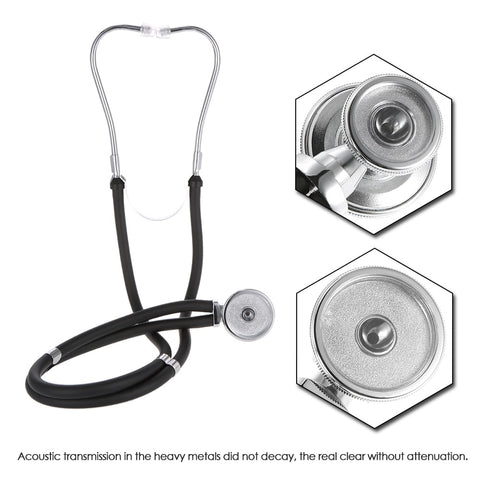 Image of Medical Estetoscopio Stethoscope Dual Headed Double Tube Professional Multifunctional Stethoscope Portable Home Use Health Care