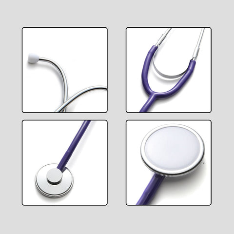 Image of Basic Medical Stethoscope Single Head Professional Cardiology Stethoscope Doctor Student Vet Nurse Medical Equipment Device