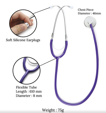 Image of Portable Doctor Stethoscope Medical Cardiology Stethoscope Professional Medical Equipments Medical Devices Student Vet Nurse