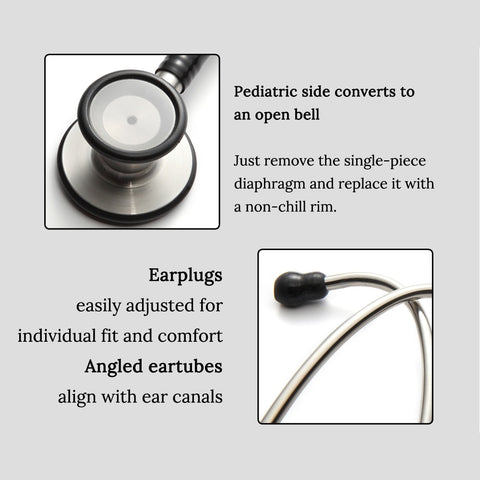 Image of Professional Heart Lung Cardiology Stethoscope Medical Dual Head Doctor Stethoscope Doctor Medical Medical Equipment Device