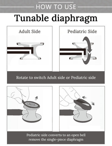 Image of Professional Heart Lung Cardiology Stethoscope Medical Dual Head Doctor Stethoscope Doctor Medical Medical Equipment Device