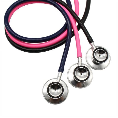 Image of Portable Dual Head Stethoscope For Doctor Nurse Medical Student Health Blood Light Weight Aluminum Chest Piece Blood Pressure