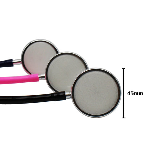 Image of Portable Dual Head Stethoscope For Doctor Nurse Medical Student Health Blood Light Weight Aluminum Chest Piece Blood Pressure