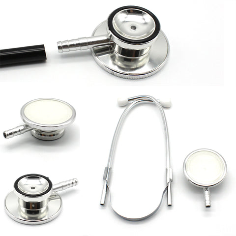 Image of Portable Dual Head Stethoscope For Doctor Nurse Medical Student Health Blood Light Weight Aluminum Chest Piece Blood Pressure
