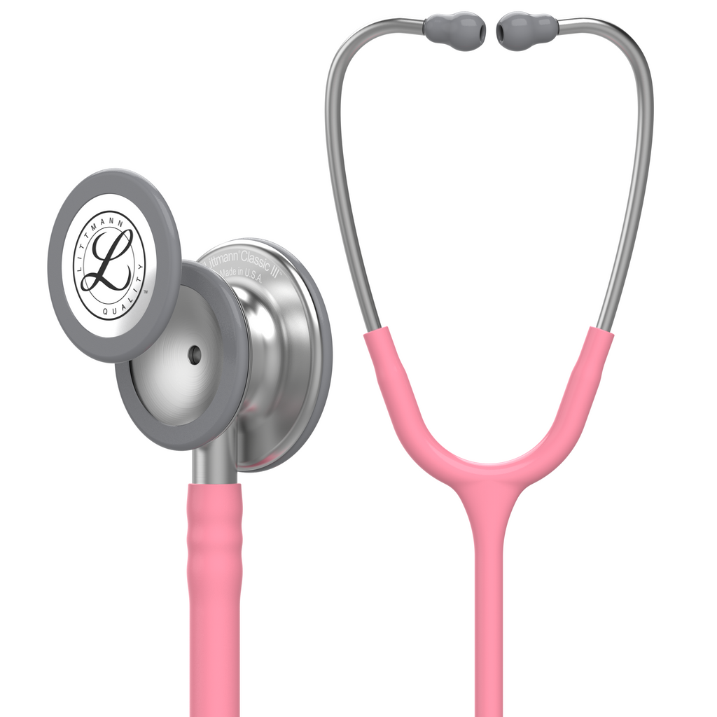 27" Length Pearl Pink Littmann Classic III Monitoring Stethoscope