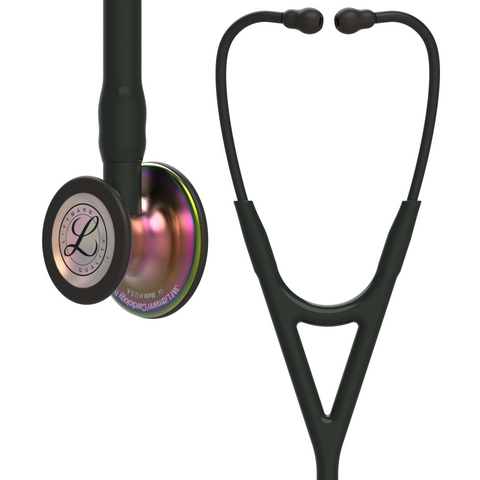 Image of 27" Length  Black & Rainbow 3M™ Littmann® Cardiology IV™ Diagnostic Stethoscope