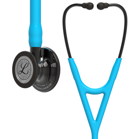 Image of 27" Length Turquoise & Smoke 3M™ Littmann® Cardiology IV™ Diagnostic Stethoscope