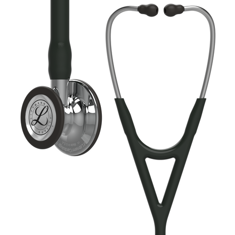 Image of 27" Length Black & Mirror-Finish 3M™ Littmann® Cardiology IV™ Diagnostic Stethoscope