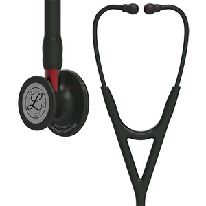 27'' Length Black-Finish Chestpiece, Black Tube, Red Stem and Black Headset ® Cardiology IV™ Diagnostic Stethoscope