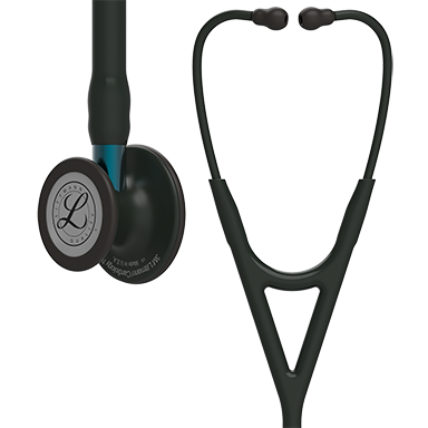 Image of 27'' Length Black-Finish Chestpiece, Black Tube, Blue Stem and Black Headset Littmann® Cardiology IV™ Diagnostic Stethoscope