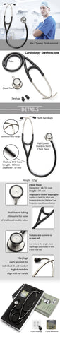 Image of Professional Heart Lung Cardiology Stethoscope Medical Dual Head Doctor Stethoscope Doctor Medical Medical Equipment Device