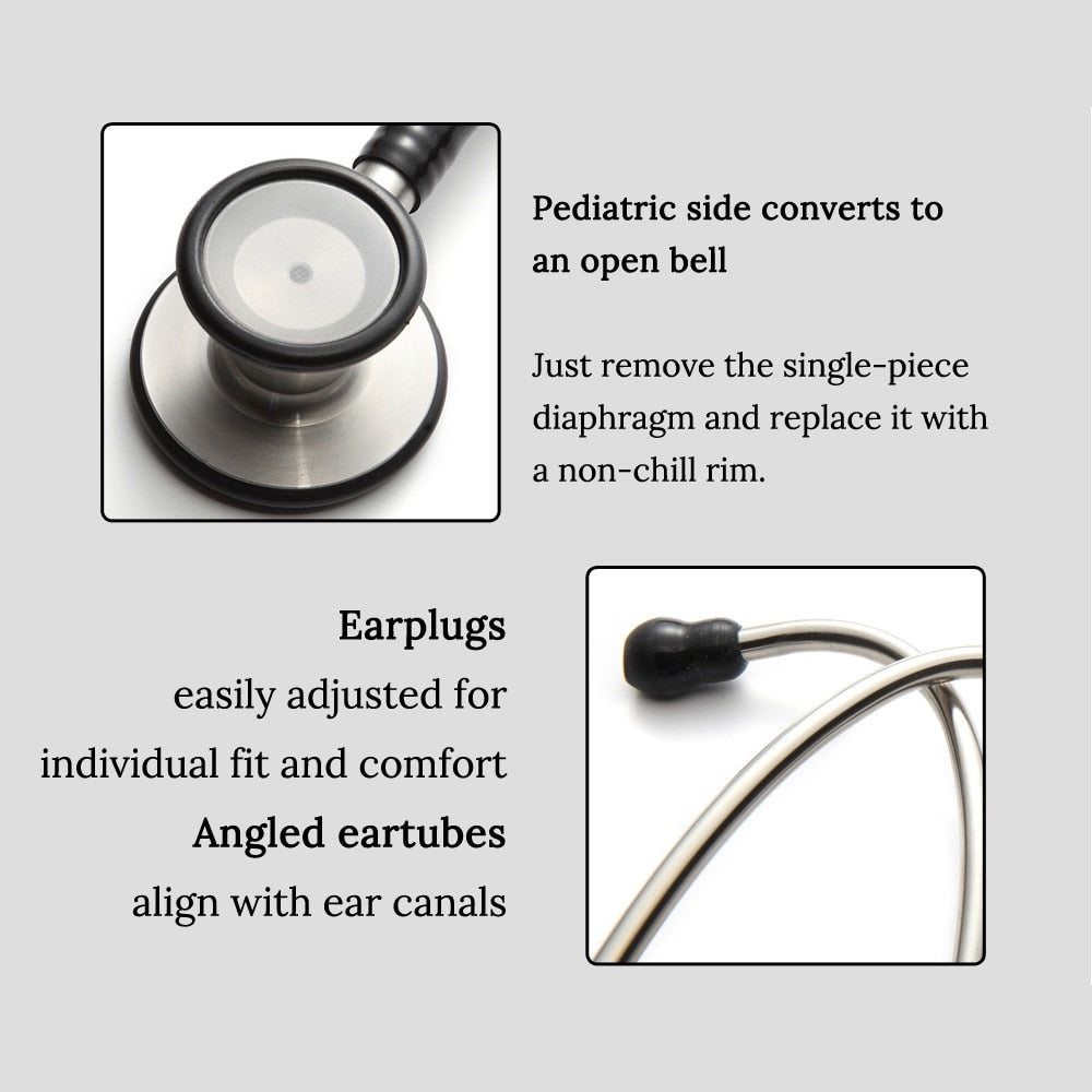 Professional Heart Lung Cardiology Stethoscope Medical Dual Head Doctor Stethoscope Doctor Medical Medical Equipment Device