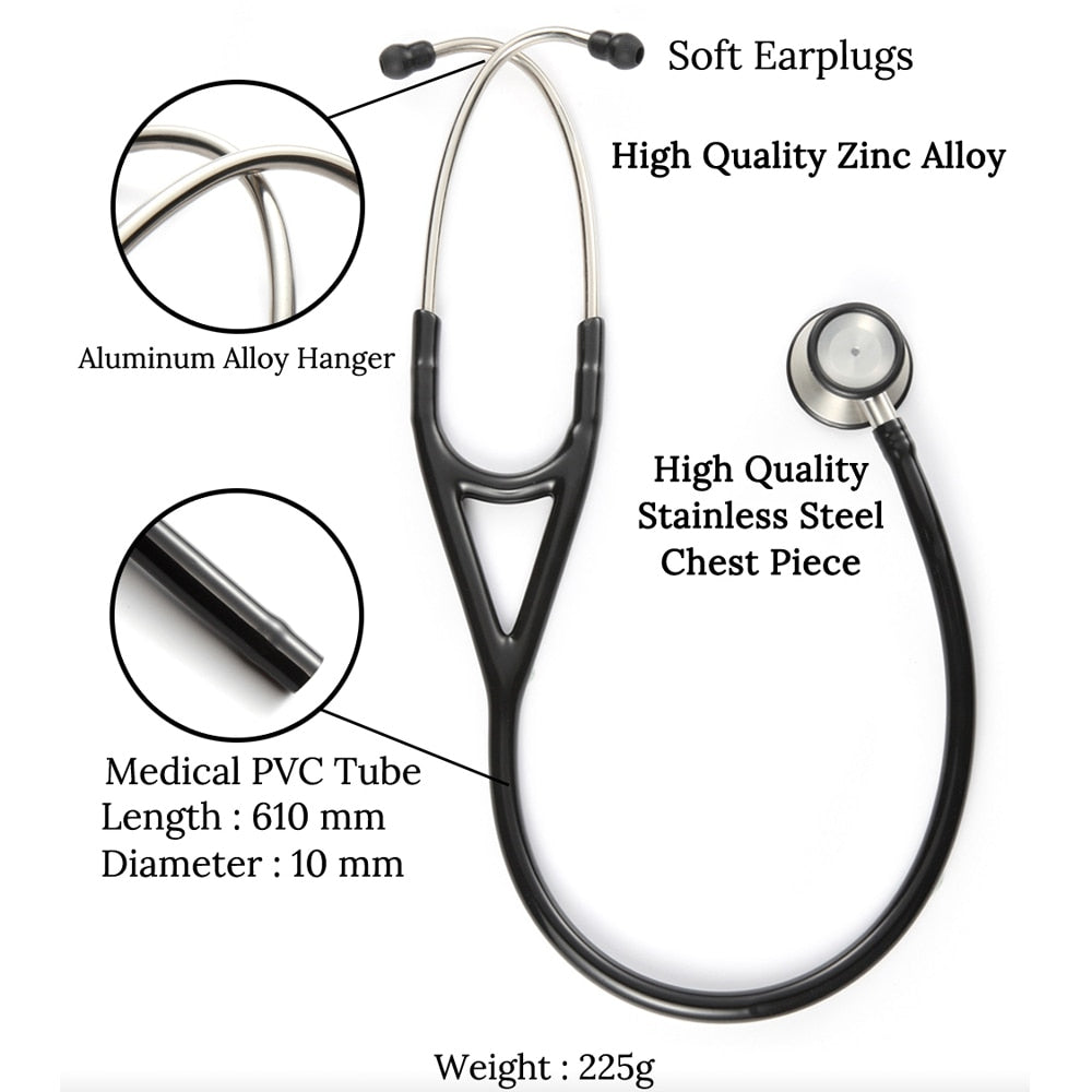 Professional Heart Lung Cardiology Stethoscope Medical Dual Head Doctor Stethoscope Doctor Medical Medical Equipment Device